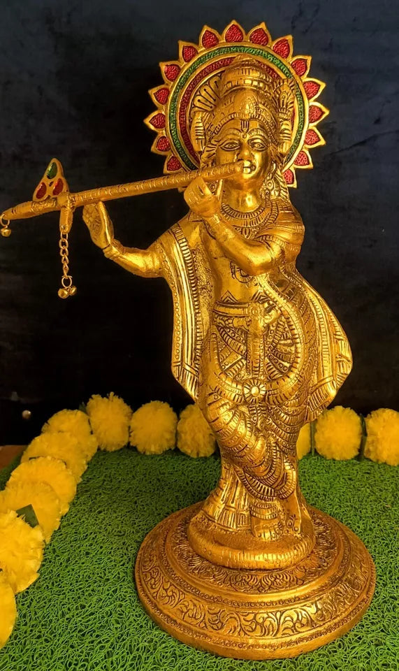 Lord Krishna with Flute Statue - Height - 46 cm