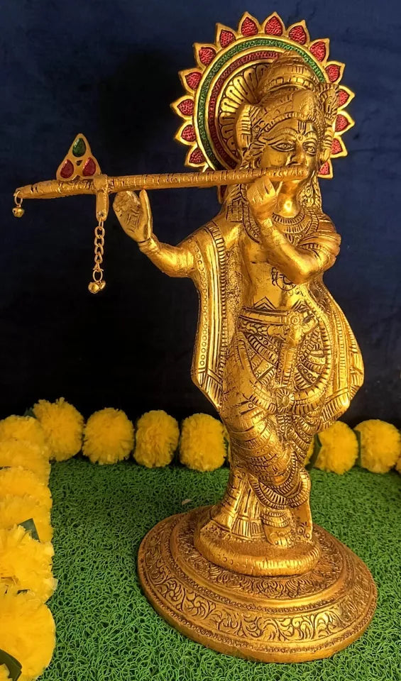 Lord Krishna with Flute Statue - Height - 46 cm