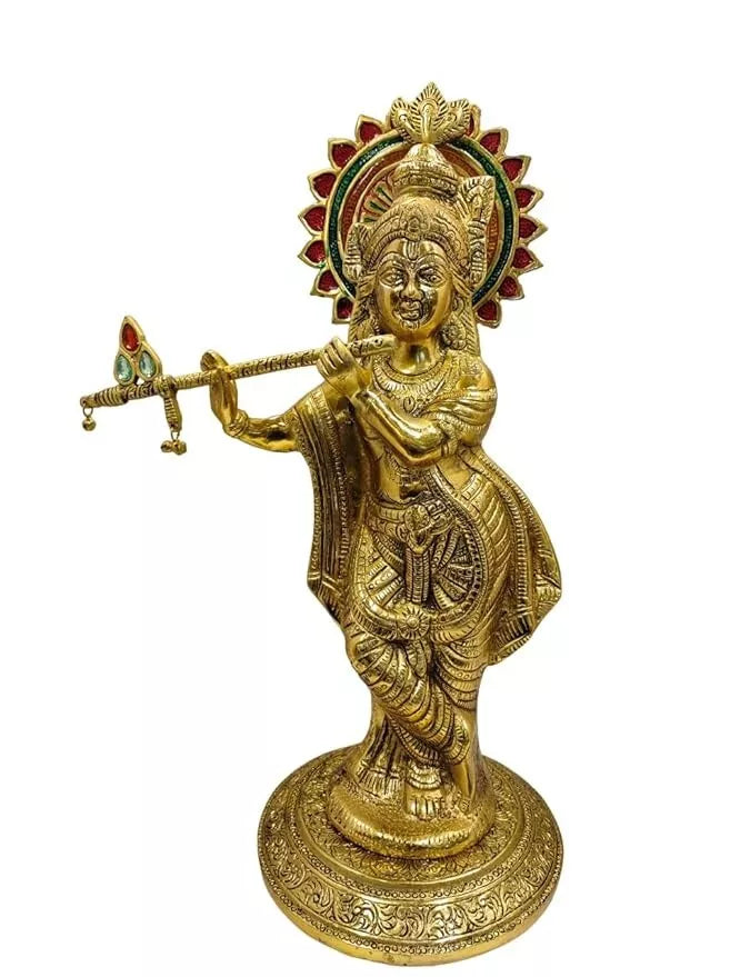 Lord Krishna with Flute Statue - Height - 46 cm